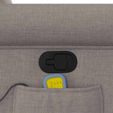 Fauteuil de massage inclinable Taupe Tissu