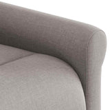 Fauteuil de massage inclinable Taupe Tissu