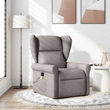 Fauteuil de massage inclinable Taupe Tissu