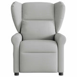 Fauteuil de massage inclinable gris nuage tissu