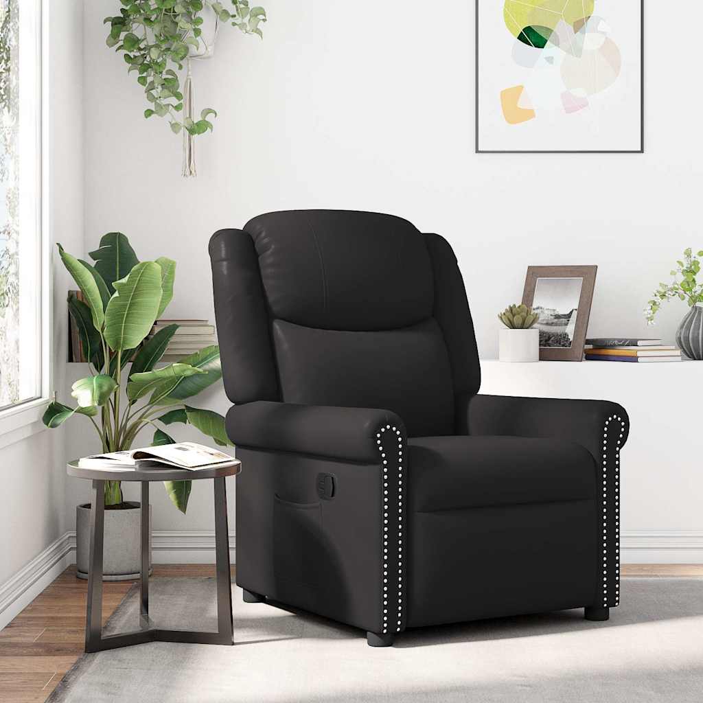 Fauteuil inclinable Marron brillant Similicuir