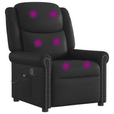 Fauteuil de massage Noir Similicuir brillant