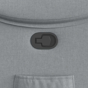 Fauteuil inclinable Gris clair Tissu