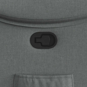 Fauteuil inclinable Gris foncé Tissu