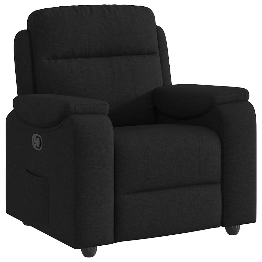 Fauteuil inclinable Noir Tissu