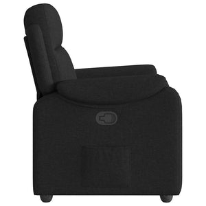 Fauteuil inclinable Noir Tissu