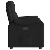 Fauteuil inclinable Noir Tissu