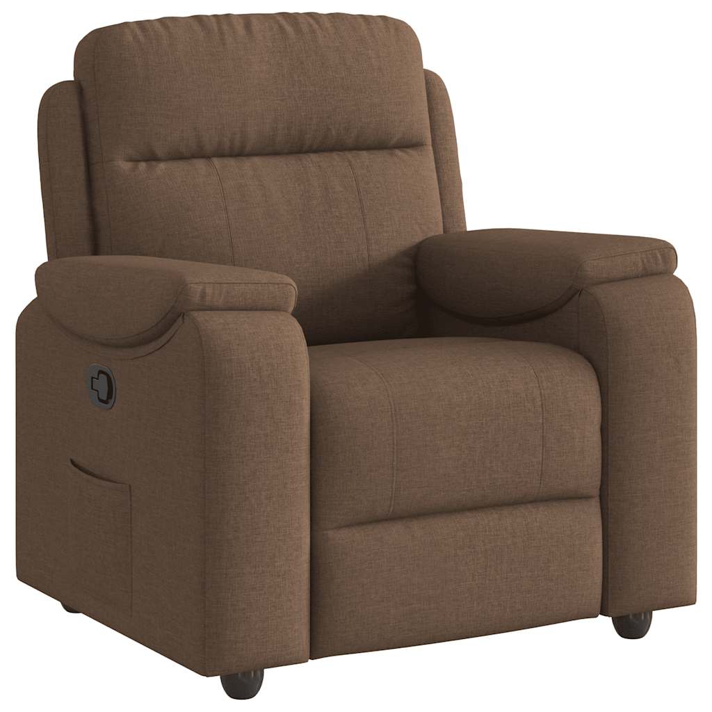 Fauteuil inclinable Marron Tissu