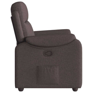 Fauteuil inclinable Marron foncé Tissu