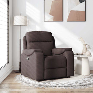 Fauteuil inclinable Marron foncé Tissu