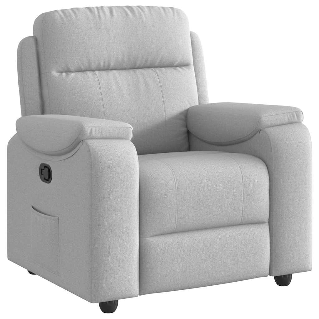 Fauteuil inclinable gris nuage tissu