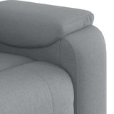 Fauteuil de massage inclinable Gris clair Tissu