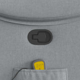 Fauteuil de massage inclinable Gris clair Tissu