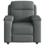 Fauteuil de massage inclinable Gris foncé Tissu