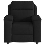 Fauteuil de massage inclinable Noir Tissu