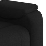 Fauteuil de massage inclinable Noir Tissu