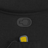 Fauteuil de massage inclinable Noir Tissu