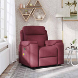 Fauteuil de massage inclinable Rouge bordeaux Tissu