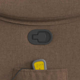 Fauteuil de massage inclinable Marron Tissu