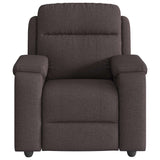 Fauteuil de massage inclinable Marron foncé Tissu