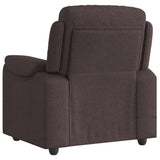 Fauteuil de massage inclinable Marron foncé Tissu