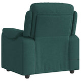 Fauteuil de massage inclinable Vert foncé Tissu