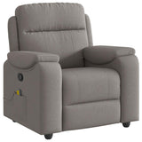 Fauteuil de massage inclinable Taupe Tissu