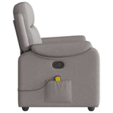 Fauteuil de massage inclinable Taupe Tissu