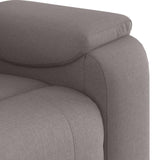 Fauteuil de massage inclinable Taupe Tissu
