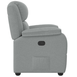 Fauteuil inclinable Gris clair Tissu
