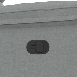 Fauteuil inclinable Gris clair Tissu