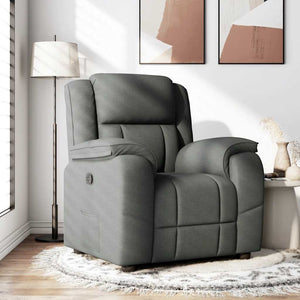 Fauteuil inclinable Gris foncé Tissu