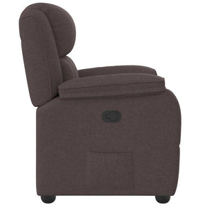 Fauteuil inclinable Marron foncé Tissu