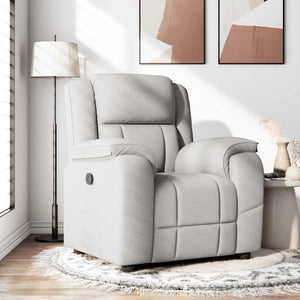 Fauteuil inclinable gris nuage tissu