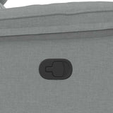 Fauteuil de massage inclinable Gris clair Tissu