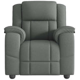 Fauteuil de massage inclinable Gris foncé Tissu