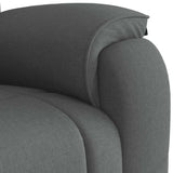 Fauteuil de massage inclinable Gris foncé Tissu