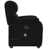 Fauteuil de massage inclinable Noir Tissu