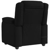 Fauteuil de massage inclinable Noir Tissu