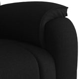 Fauteuil de massage inclinable Noir Tissu