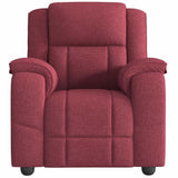 Fauteuil de massage inclinable Rouge bordeaux Tissu