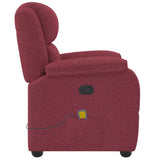 Fauteuil de massage inclinable Rouge bordeaux Tissu