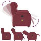 Fauteuil de massage inclinable Rouge bordeaux Tissu