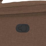 Fauteuil de massage inclinable Marron Tissu