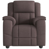Fauteuil de massage inclinable Marron foncé Tissu