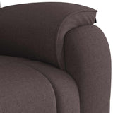 Fauteuil de massage inclinable Marron foncé Tissu