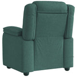 Fauteuil de massage inclinable Vert foncé Tissu