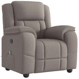 Fauteuil de massage inclinable Taupe Tissu