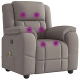 Fauteuil de massage inclinable Taupe Tissu