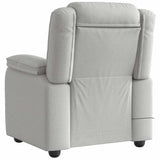 Fauteuil de massage inclinable gris nuage tissu